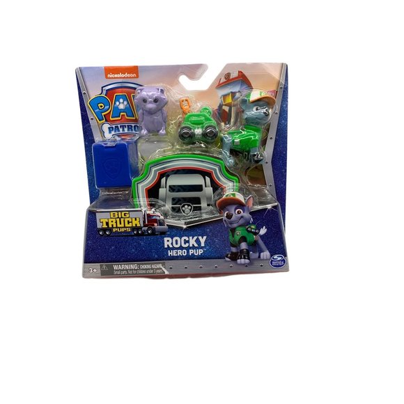 Paw Patrol Rocky Big Truck Pups Hero Pup Figure with Drone Animal 2022 - Picture 3 of 10